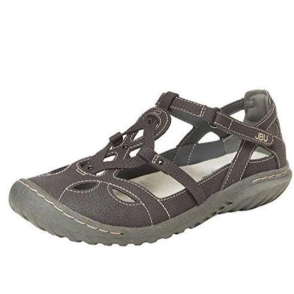 JBU By Jambu Shoes - JBU By Jambu Women's Sydney Sandal/Flat Walking Shoe Sandals Charcoal Size 10M
